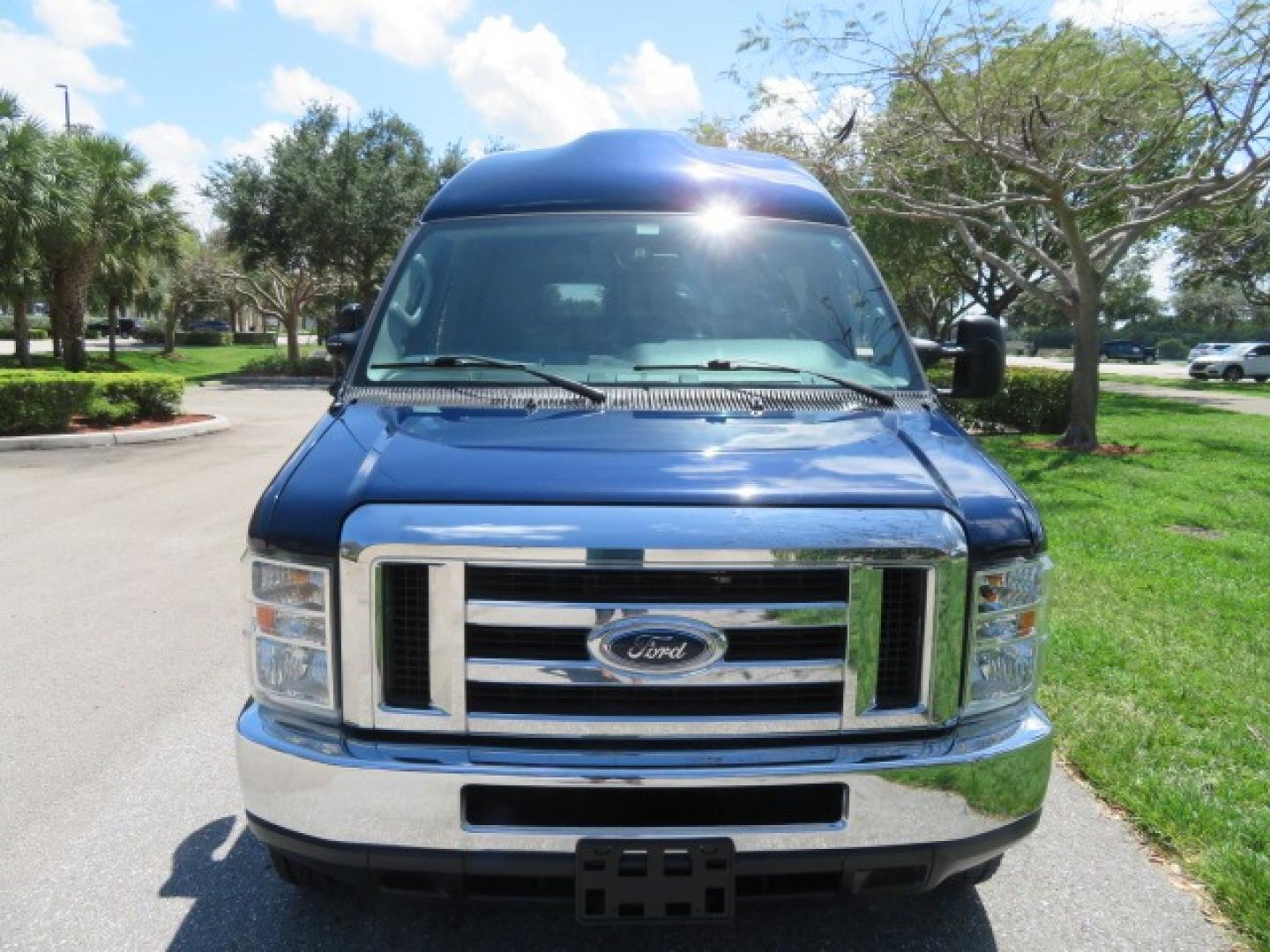 2011 Dark Blue /Gray Ford E-Series Wagon E-350 XLT Super Duty (1FBNE3BS4BD) with an 6.8L V10 SOHC 20V engine, located at 4301 Oak Circle #19, Boca Raton, FL, 33431, (954) 561-2499, 26.388861, -80.084038 - You are looking at a Gorgeous 2011 Ford Econoline E350 XLT Norcal Max High Top Handicap Wheelchair Conversion Van with 6.8L V10, 15K Original Miles, 9 Inch Lowered Floor, Braun UVL Side Entry Wheelchair Lift, Remote Control Power Side Entry Doors, Expanded Side Entry Doors, Q Straint Tie Down, Syste - Photo#20